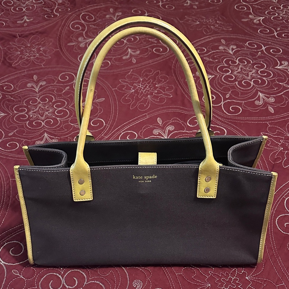 Kate Spade Black and Yellow Tote Bag